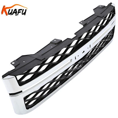 KUAFU Front Grille Assembly Chrome For 2011-14 Chevrolet Silverado 2500 3500 HD - Image 1 of 4
