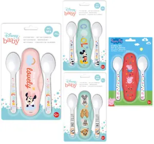 Kids/Baby Travel Cutlery Cutlery 2-Piece Spoon Kids Cutlery Disney Minnie - Picture 1 of 13