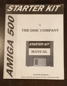 AMIGA 500 Starter Kit Manual by the Disc Company Vintage 1989 for Amiga Computer - Picture 1 of 7