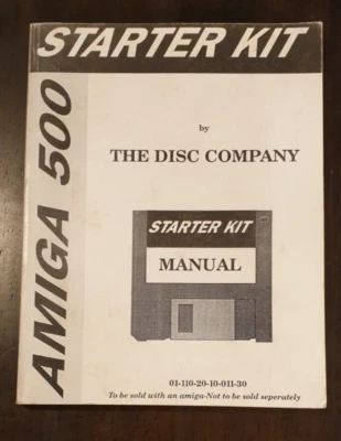 AMIGA 500 Starter Kit Manual by the Disc Company Vintage 1989 for Amiga Computer - Image 1 of 4
