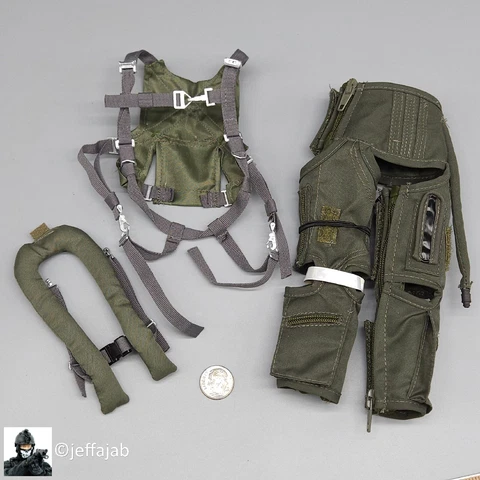 1:6 Dragon USAF F117A Night Hawk Pilot Flight Harness Equipment Set 12" Figures Cover