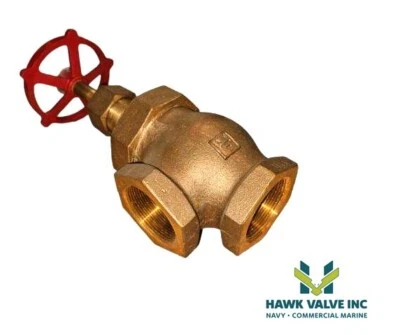 MILWAUKEE Globe Valve Fig.582, 2" Bronze Angle FNPT Globe Valve Class 300 - Image 1 of 4