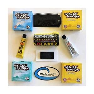 Sticky Bumps Wax plus Solarez UV Cure Resin Ding Repair Kit and 2 Bars of Tro... - Picture 1 of 8