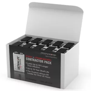 U9VLJP Ultralife 9V Lithium Battery for Smoke Alarm Transmitter 10 Pack - Bild 1 von 1