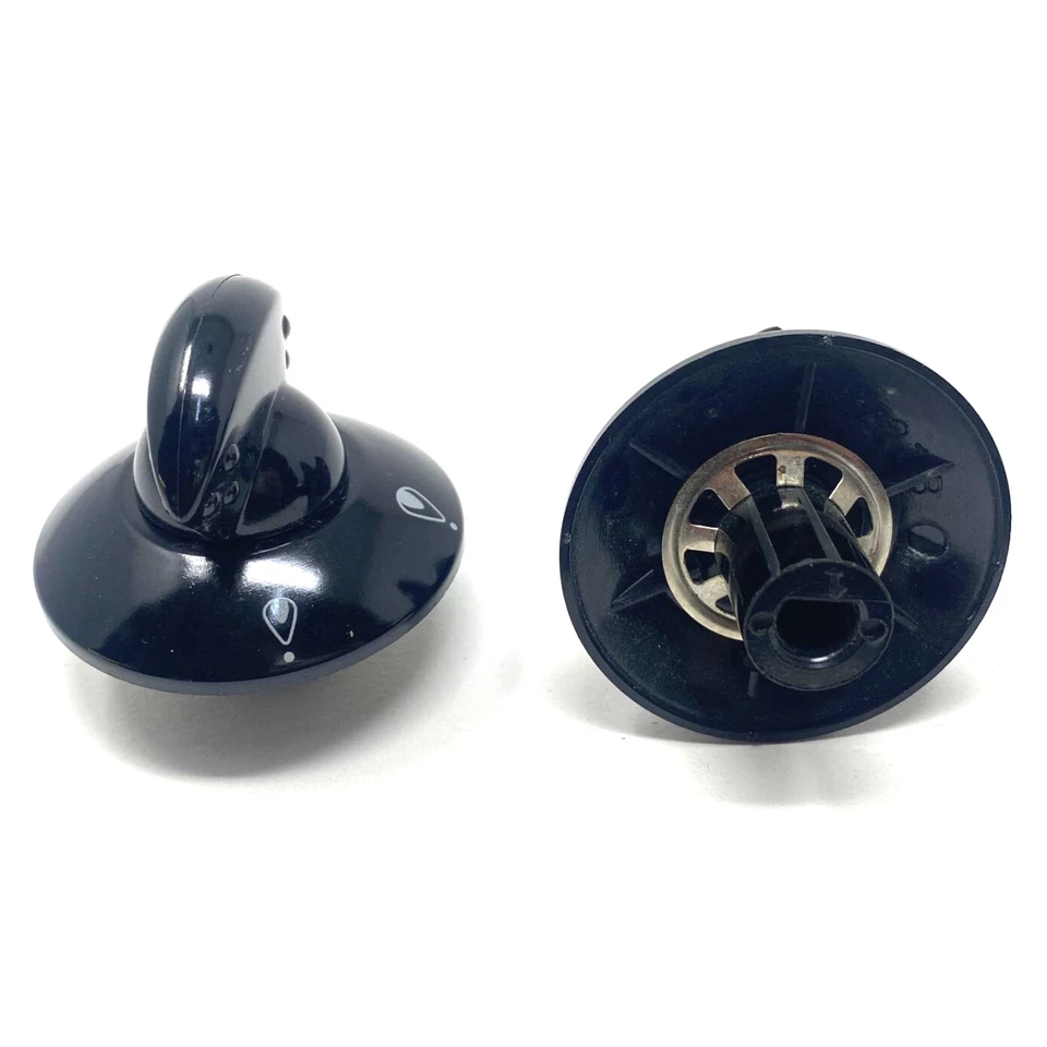 DELONGHI ELBA MANOPOLA NERA CUCINA GAS PIANO COTTURA ATTACCO mm.8 ø esterno 50  - Immagine 1 di 1