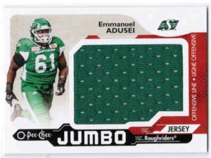 2018 UD UPPER DECK CFL FOOTBALL O-PEE-CHEE JUMBO JERSEY CARDS OPC-XX U-Pick List