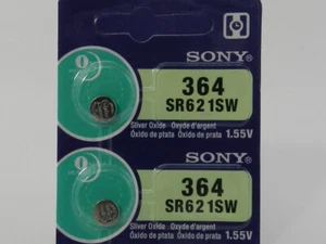 Sony 364 SR621SW Watch Battery 2Pc (Exp. 10/2028) - Picture 1 of 2