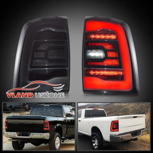 Smoke Fits 2009-2018 Dodge Ram 1500 2500 3500 LED Tail Lights Brake Lamps L+R - Picture 1 of 16