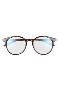 Neu mit Etikett BP 50 mm runde blaulichtblockierende Brille in braunem Schildpatt O153 - Bild 1 von 1