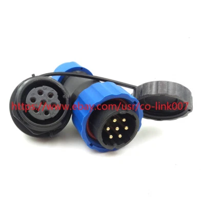 SD20 7Pin Waterproof Connector, 10A 250V Male Female Power Cable Connector Plug - Image 1 of 4
