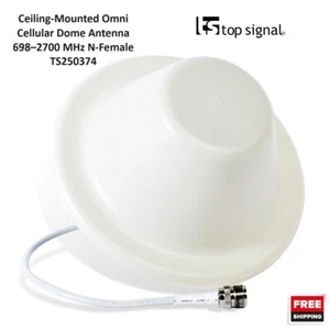 Top Signal Ceiling-Mounted Omni Cellular Dome Antenna 698–2700 MHz N-Female - Bild 1 von 4