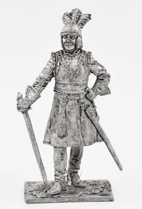 Officer of the Dragoon Regiments, 1698-1704. Russia. Tin Toy Soldier 54mm (1/32) - Picture 1 of 6