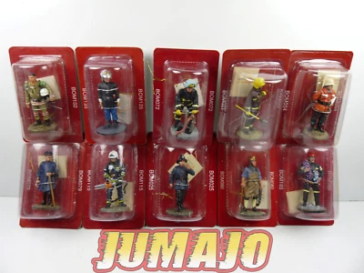 P15 lot de 10 SOLDATS POMPIERS DEL PRADO 1/32 ALL ITA FRA ESP BEL IRL
