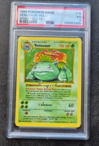 ⭐ SHADOWLESS Venusaur HOLO 15/102 Base Set PSA 3 VG 1999 Pokemon Card - Picture 1 of 2