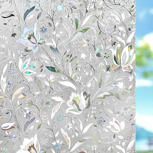 Window Privacy Film Vinyl Glass Covering Stained Decorative Film F... - Picture 1 of 11