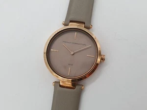 French Connection FCUK Women's Watch With Grey Leather Strap - Picture 1 of 7