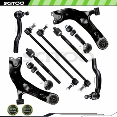 10Pcs For 2006-2018 Toyota RAV4 Front Rear Control Arm Tie Rod End - Image 1 of 4