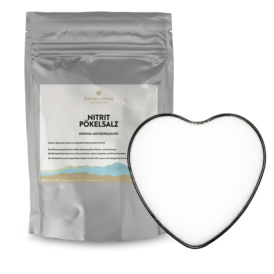 Nitritpökelsalz, Nitrit Salz Pökelsalz 1-25 Kg zum Pökeln, Pöckelsalz NPS - Bild 1 von 4