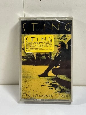 NEW Sealed - STING Ten Summoner's Tales [1993 Cassette] w/ Hype Sticker - Image 1 of 2