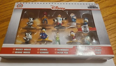 Disney Classic Nano Metalfigs Diecast Metal 10 Pack Figure Set NEW Mickey Muppet Cover