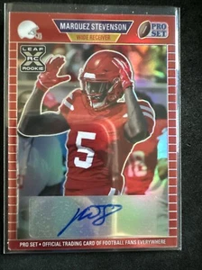 2021 LEAF PRO SET METAL MARQUEZ STEVENSON ROOKIE/RC AUTO #/100 RED - Picture 1 of 3