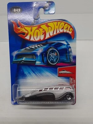 Hot Wheels CROOZE LOW FLOW Silver 2004 First Edition #49/100 C2717 New On Card - Image 1 of 4