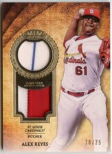 2017 Topps Tier 1 Tier One Dual Relics /25 Alex Reyes #T1R-ARE Rookie RC