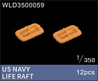 WULA MODELS WLD3500059 1/350 US NAVY Life Raft 3D-Printed Parts