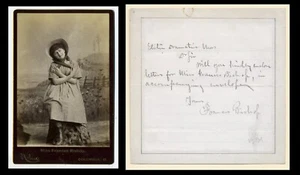 Frances Bishop - Firma ALS Firmado Autógrafo Actriz de teatro estadounidense, bailarina - Imagen 1 de 3