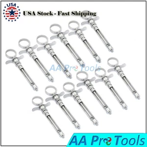 German Steel Dental Aspirating Syringe 1.8cc (Dental Syringe CW Type (Set of 12) - Bild 1 von 2