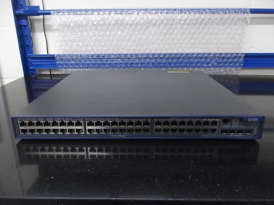 3Com 3CRS48G-48P-91 HP 4800-48G Switch (JD011A) 48 Port  PoE  Switch - Image 1 of 3