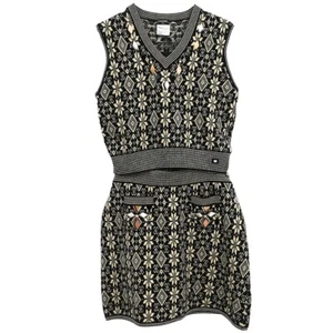 Chanel Setup Top Skirt Black 01A #42 124255 - Picture 1 of 10