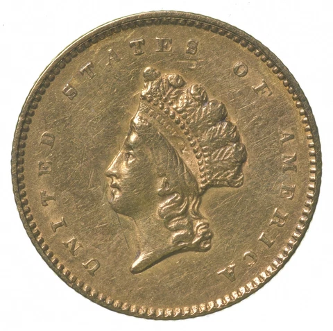 1854 $1 Indian Princess Head Gold Dollar Piece Type 2 *6756 Cover
