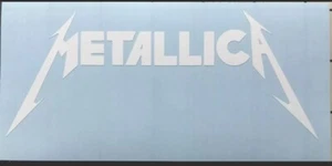 Metallica Calcomanía Vinilo Ventanas Coches Camiones Portátiles Armarios 8.5" Elige Color - Imagen 1 de 11