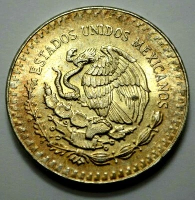 1984 1 Oz .999 SILVER MEXICO Libertad Pura Plata Golden Nat. Toning Coin Round - Image 1 of 3