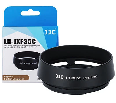 JJC LH-JXF35C Black Metal Hood Fujinon Lens XF 23mm F2 WR AS Fujifilm LH-XF35-2 - Image 1 of 4