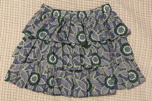 Janie and Jack Kaavia James Union Wade True Blue Floral Skirt Girls EUC Size 12 - Picture 1 of 1