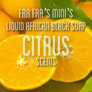 Fra Fra's Mini’s | Premium Organic Liquid African Black Soap - Citrus Scent 4oz - Picture 1 of 4