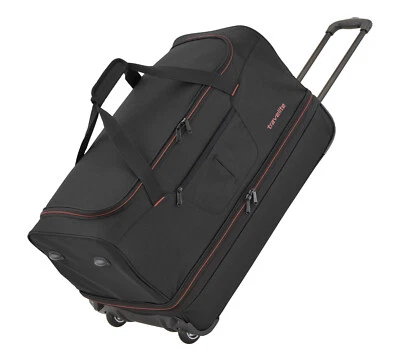 travelite Basics Wheeled Duffle S Reisetasche Trolley Black / Orange schwarz - Bild 1 von 2