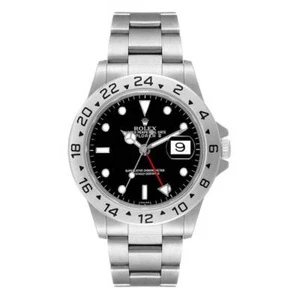 Men's Rolex 40mm Explorer II Stainless Steel Wristwatch w/ Oyster & Black Dial. - Picture 1 of 19