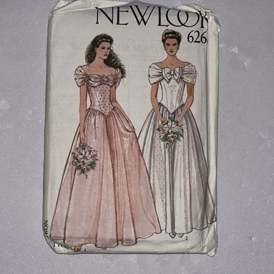 New Look Sewing Pattern 6266 80s Wedding Princess Dress Womens 8 10 12 14 16 18 - Image 1 of 3