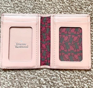 Vivienne Westwood Small Wallet Folding Wallet Multi-Card Pocket Pink Without Box - Picture 1 of 3