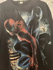 T-shirt promotionnel film Spider Man 3 vintage 2007 taille 2XL ✔️📷 - Photo 1/4