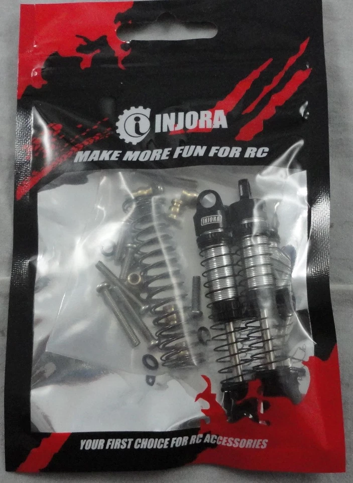Injora 59mm Threaded-Body Aluminum Oil Shocks Fits Traxxas TRX-4m TRX4M (2pcs) - Image 1 of 1