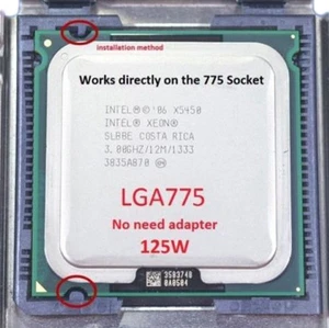 Intel Xeon X5450 3.0GHz quad-core processor compatible LGA775 ultra Q9550. Q9650 - Picture 1 of 2