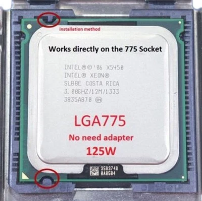 Intel Xeon X5450 3.0GHz quad-core processor compatible LGA775 ultra Q9550. Q9650 - Image 1 of 2
