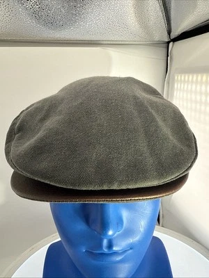 Vintage Nike U7-PHI Newsboy Ivy Cap M Gray Herringbone Leather Bill USA Rare - Image 1 of 4