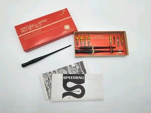 Vintage Hunt Speedball Kalligrafie Künstler Stift Set Nr. 5 Schriftzug Zeichnung Schreiben  - Bild 1 von 7