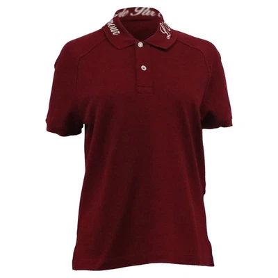 Camiseta Polo Gucci Piqué En Algodón Mujer Borgoña S Foto 1 de 4