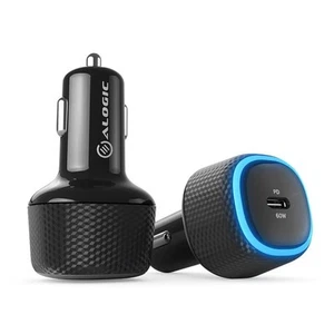 ALOGIC CRC60 Szybka ładowarka samochodowa USB-C – zasilanie 60 W do laptopów, tabletów a - Zdjęcie 1 z 1